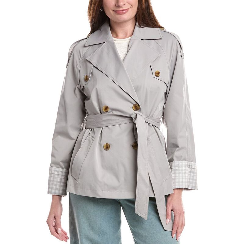 Bcbgmaxazria Womens Trench Coat, Gray